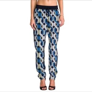 TRINA TURK Mariane Drawstring Pants Silk Size S